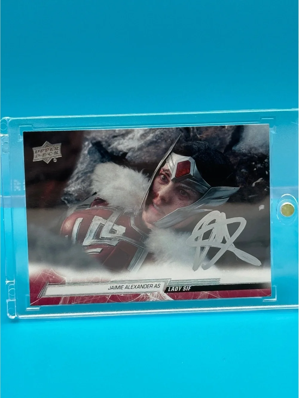 Jaimie Alexander signed Lady Sif 2024 upper Deck card with SWAU COA